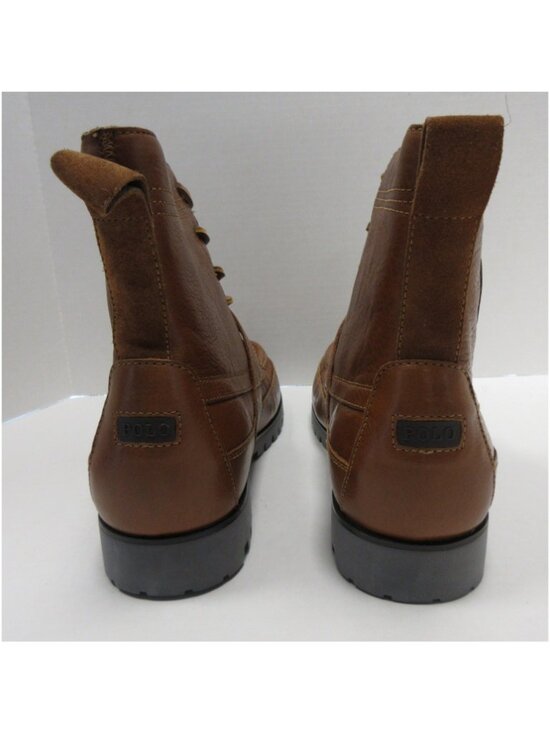 Polo Ralph Lauren Ranger Boots 11 D Leather Buckle Lace Up Combat Lug main image 12